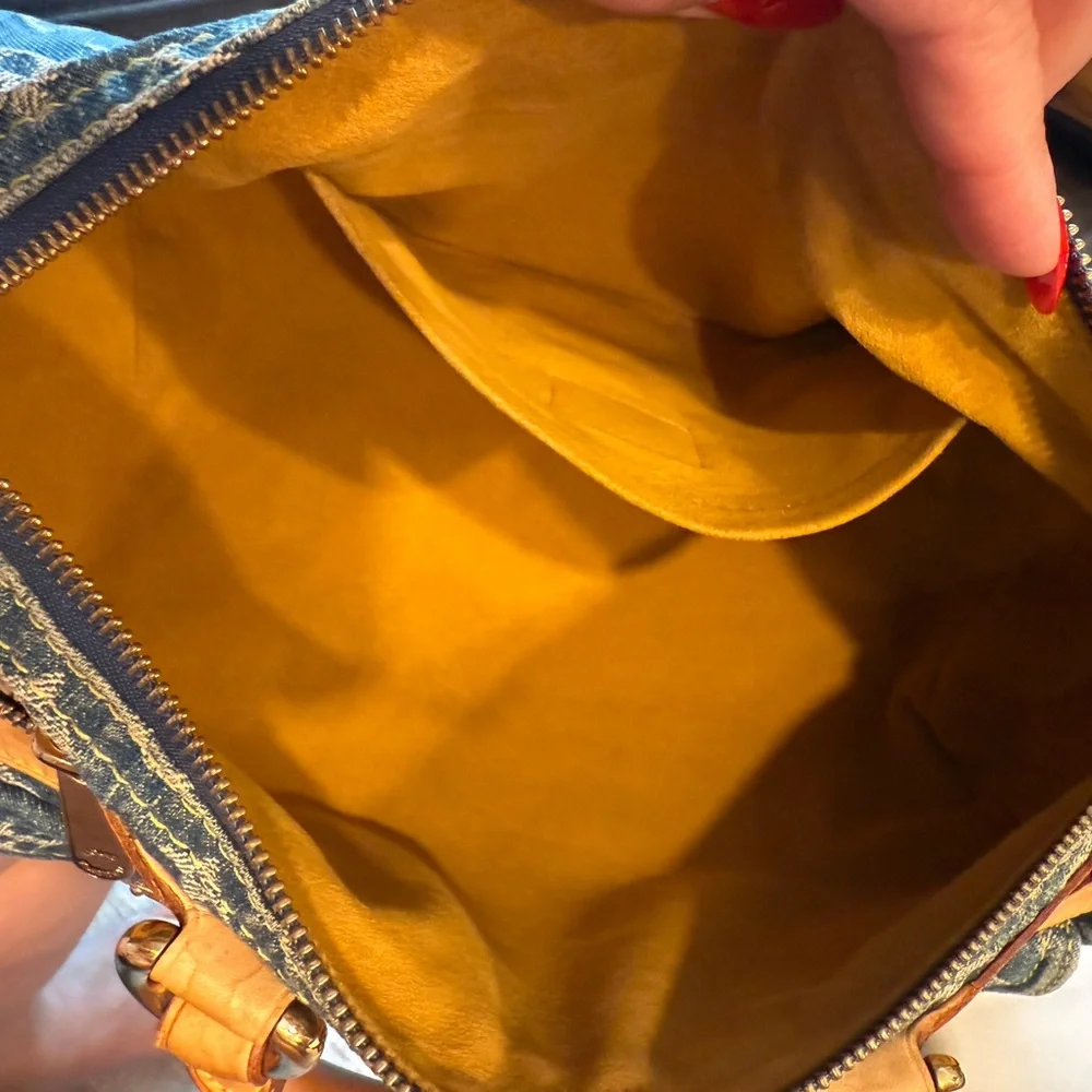 AUTH Louis Vuitton Denim NEO SPEEDY handbag - Picture 15 of 16